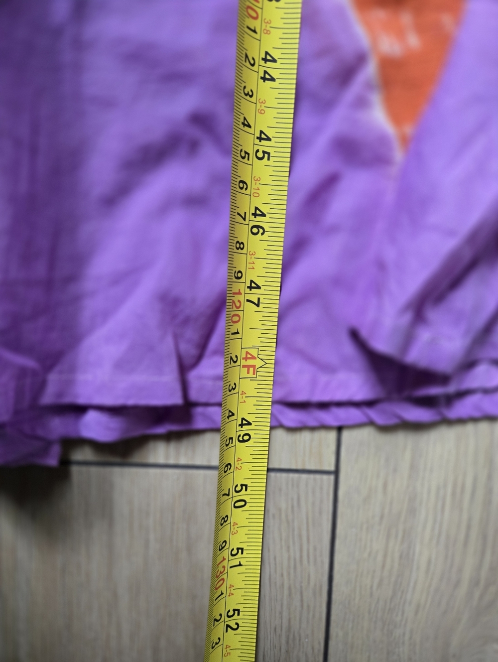 NWT Natura Purple Dress With Orange Tie-dye Circles Size M - Picture 6 of 7